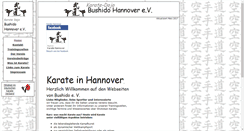 Desktop Screenshot of karate-hannover.de