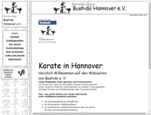 Tablet Screenshot of karate-hannover.de